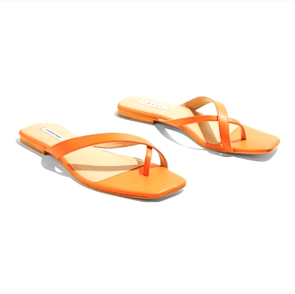 BNWT COUNTRY ROAD HERMES ORANGE LEATHER SANDALS - Picture 8 of 8